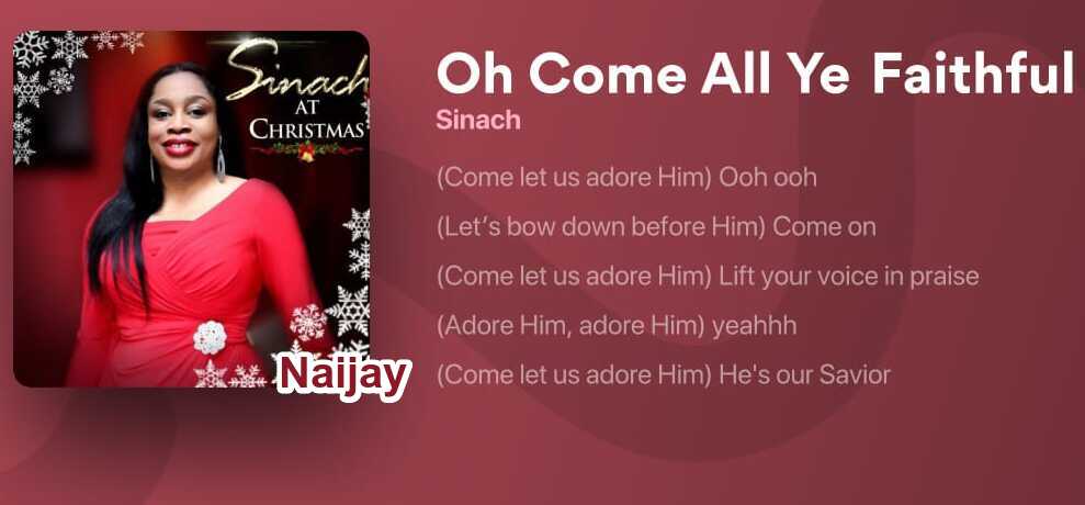 Oh Come Let Us Adore - Sinach (Mp3, Lyrics)